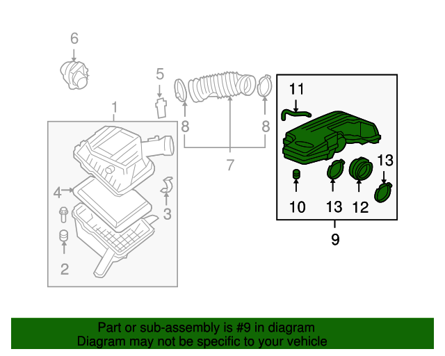 20082012 GM Air Cleaner Resonator 25879288 GMPartsNow