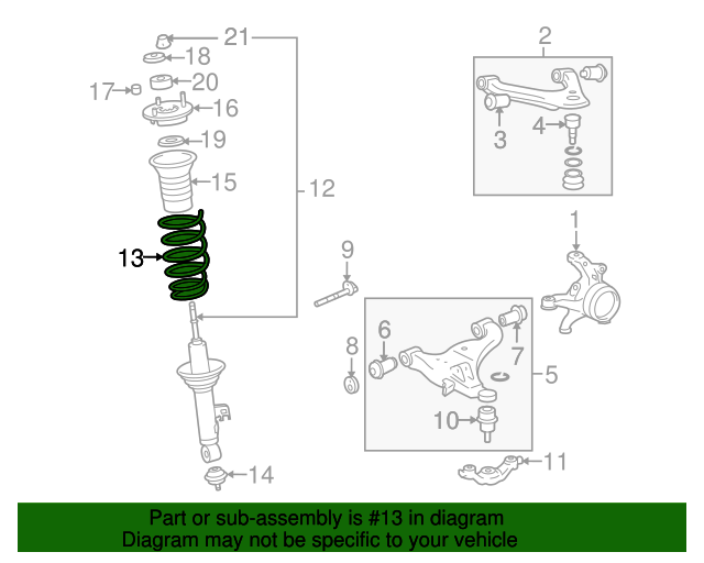 2005-2011 Toyota Tacoma Coil Spring 48131-AD181 | Toyota Parts Center