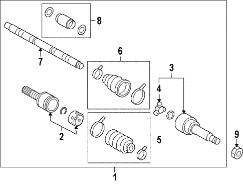 Axle Shaft for 1992 Nissan Sentra | TascaParts.com