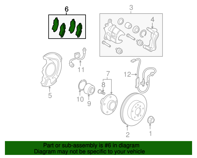 20092013 Toyota Brake Pads Front 0446502240 Sparks Parts
