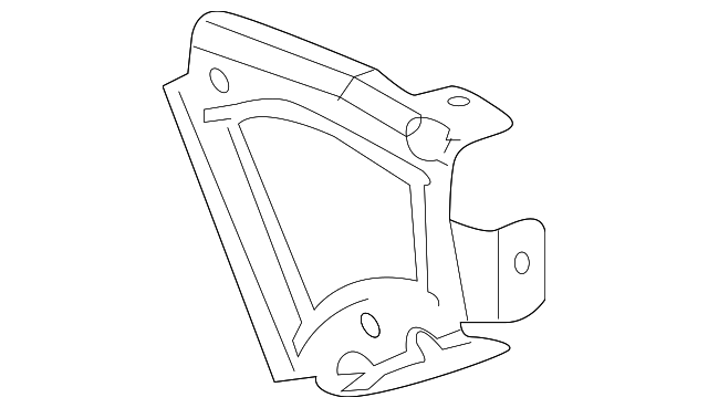 Passenger Side Rear Bumper Filler Support - GM (12335670)