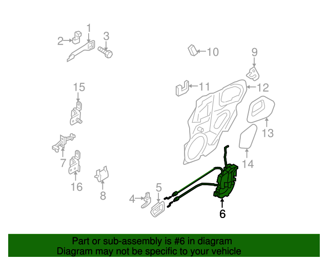 CD3458310B Lock Assembly 20062010 Mazda 5 Mazda Swag