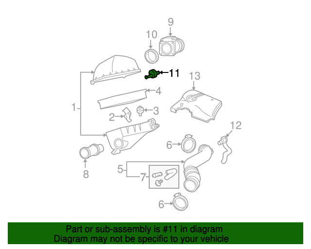 19952005 Ford Air Intake Temp Sensor F5AZ12A697A Blue Springs Ford