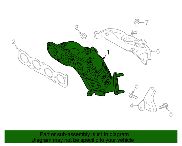 20172019 Kia Optima Catalytic Converter With Integrated Exhaust Manifold 28510 2EAA0 QuirkParts