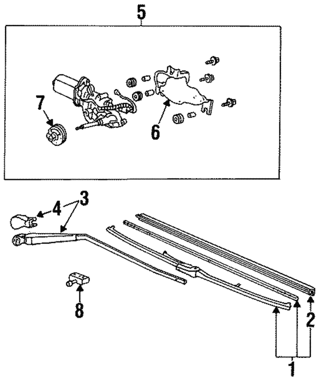 19961999 Isuzu Oasis Motor Assembly 5862064940 Isuzu Parts Center