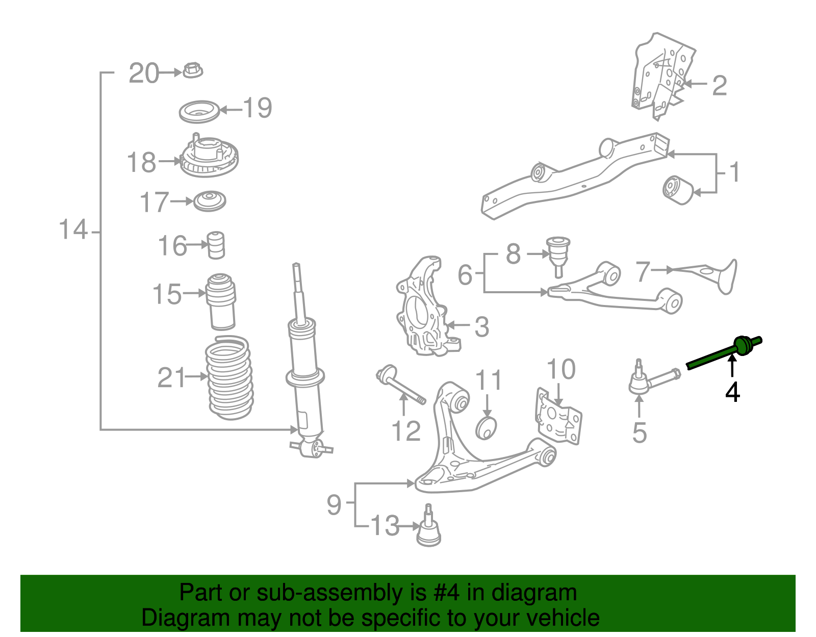 Link Assembly-Rear Suspension Adj - GM (10343429)