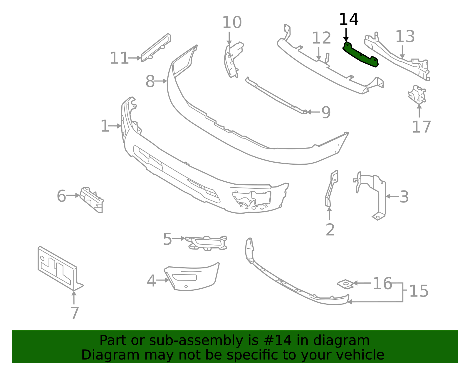 2020-2024 Nissan TITAN Impact Bar Bracket 53830-9FV0A | OEM Parts Online