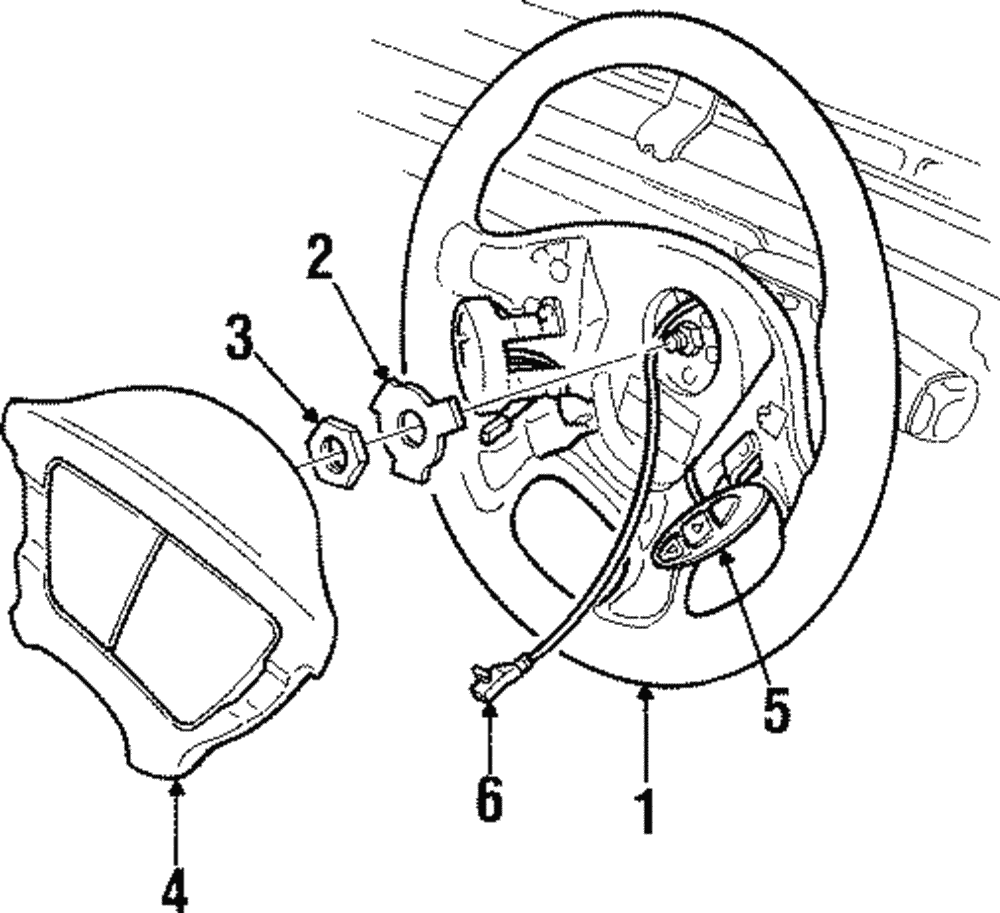 Switch Assembly-Strg Whl Horn - GM (90543951)
