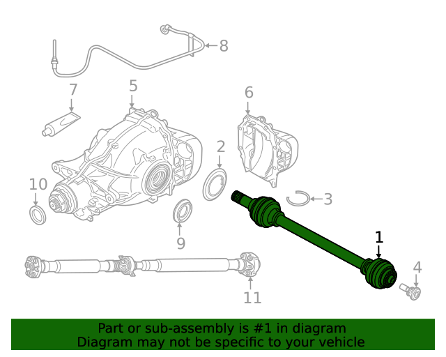 33-20-8-689-574 - Axle Assembly - 2019-2023 BMW | BMWPartsHub