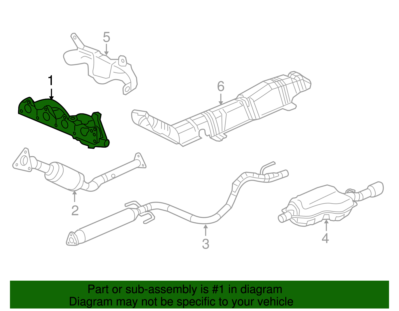 Exhaust Manifold - GM (12581284)