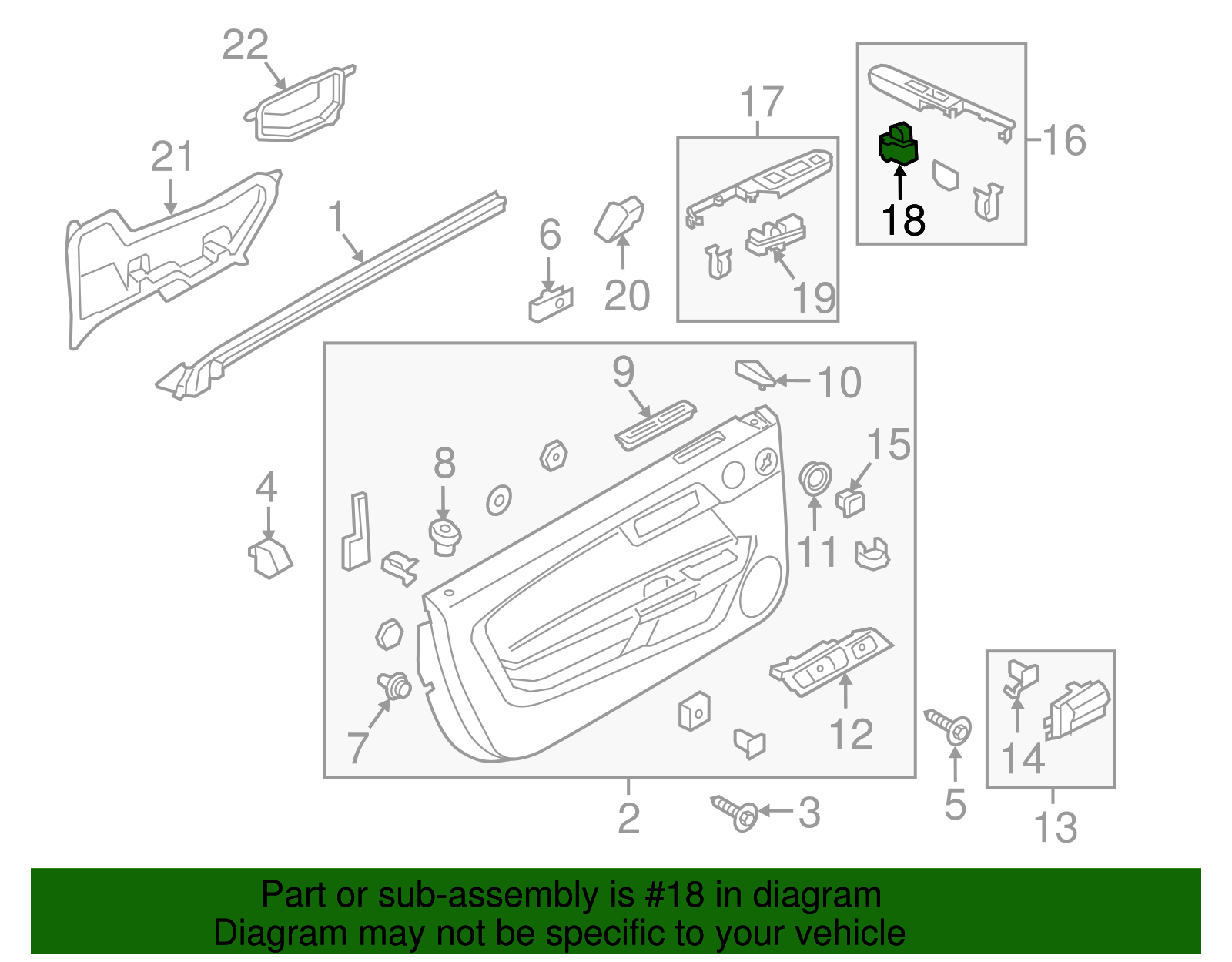 Motorcraft™ Window Switch - Ford (SW-7615)