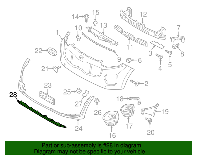 20172019 Kia Sportage Skid Plate 86565D9020 OEM Parts Online