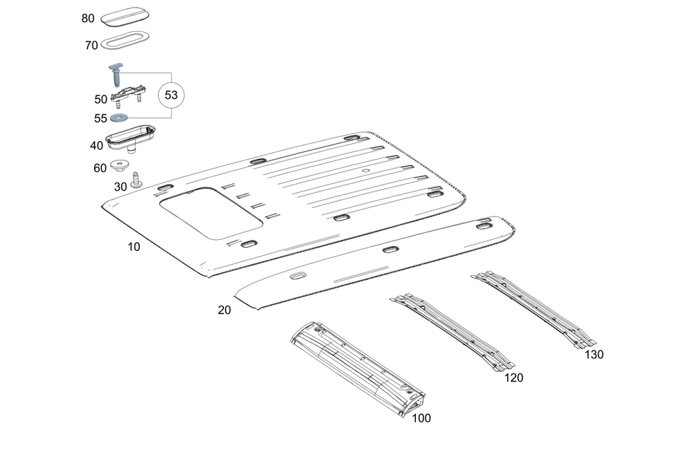 463-650-24-00 - Paneling, Roof 2019-2024 Mercedes-Benz | Mercedes-Benz ...