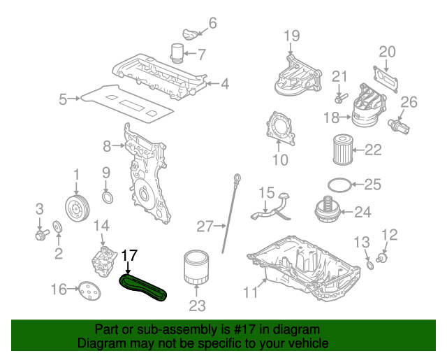 20062023 Ford OEM Engine Oil Pump Chain 6M8Z6A895BA Ford Parts Center