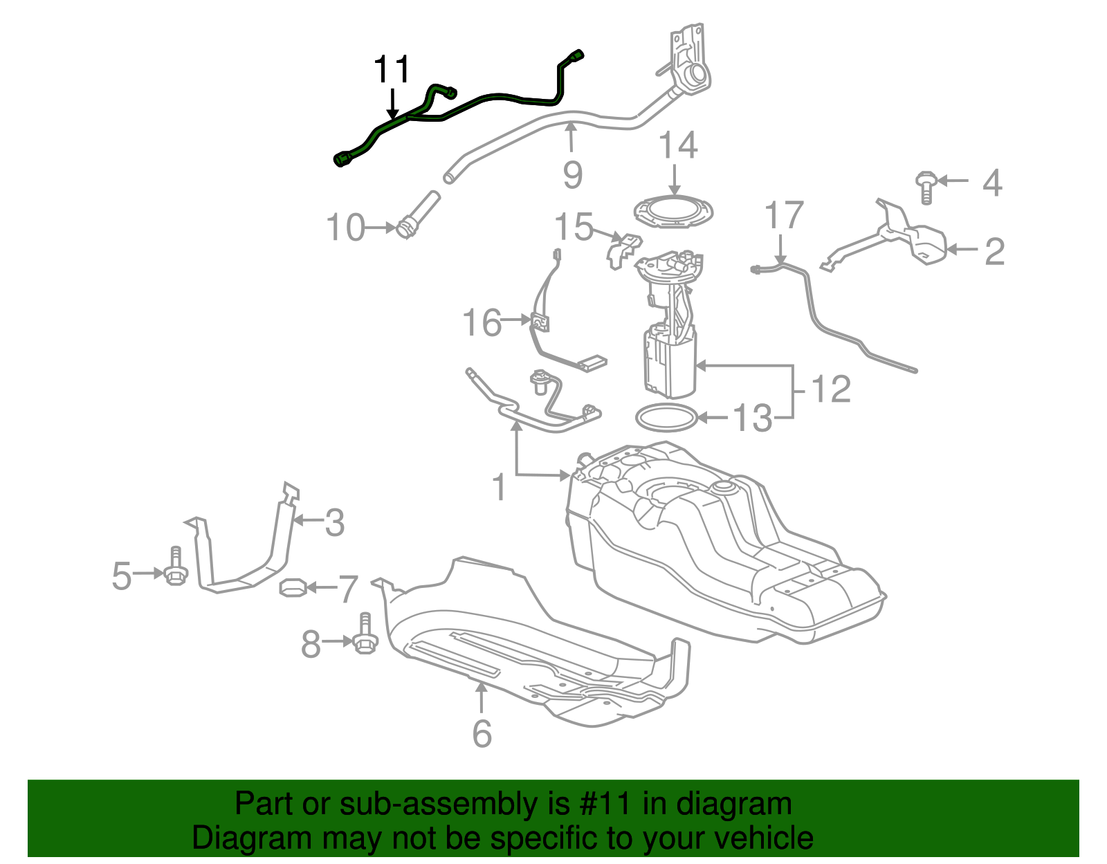 Hose Assembly-F/Tnk Fil Vent - GM (94718358)