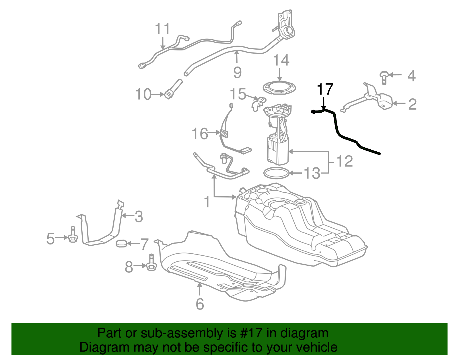 Fuel Feed Pipe - GM (25896785)