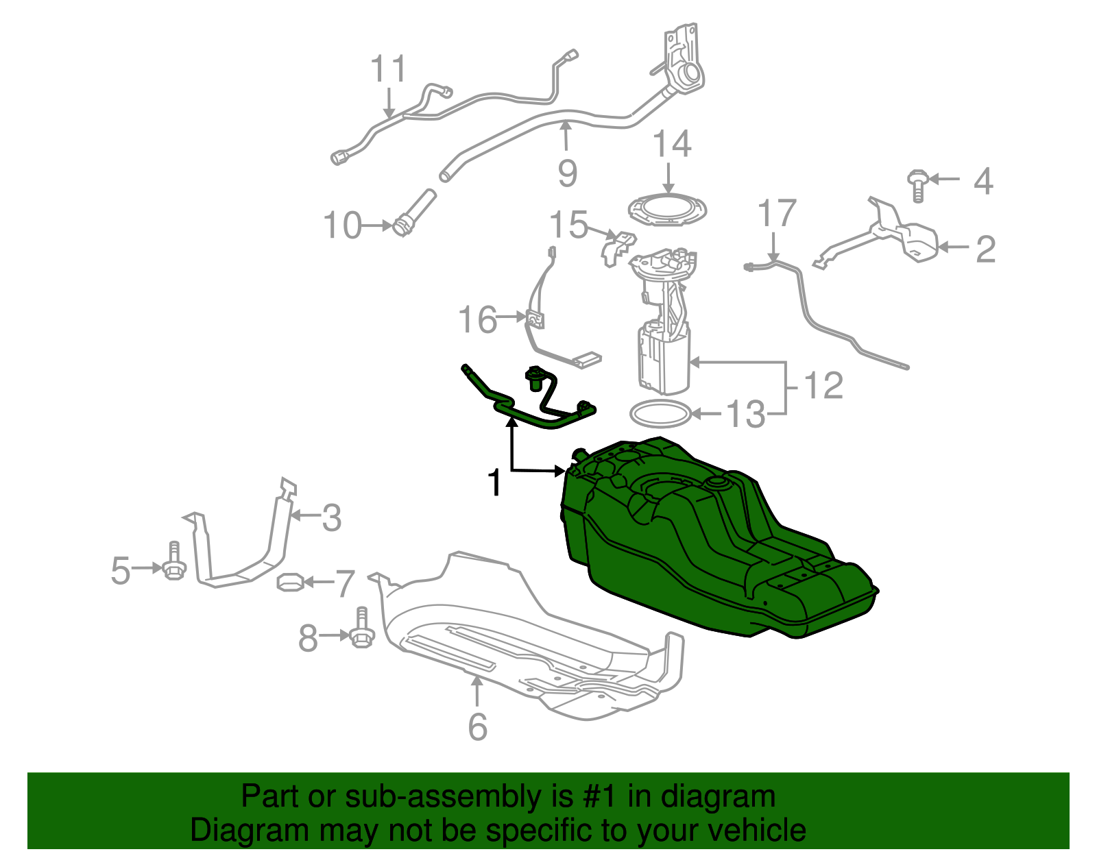 Fuel Tank - GM (25873211)