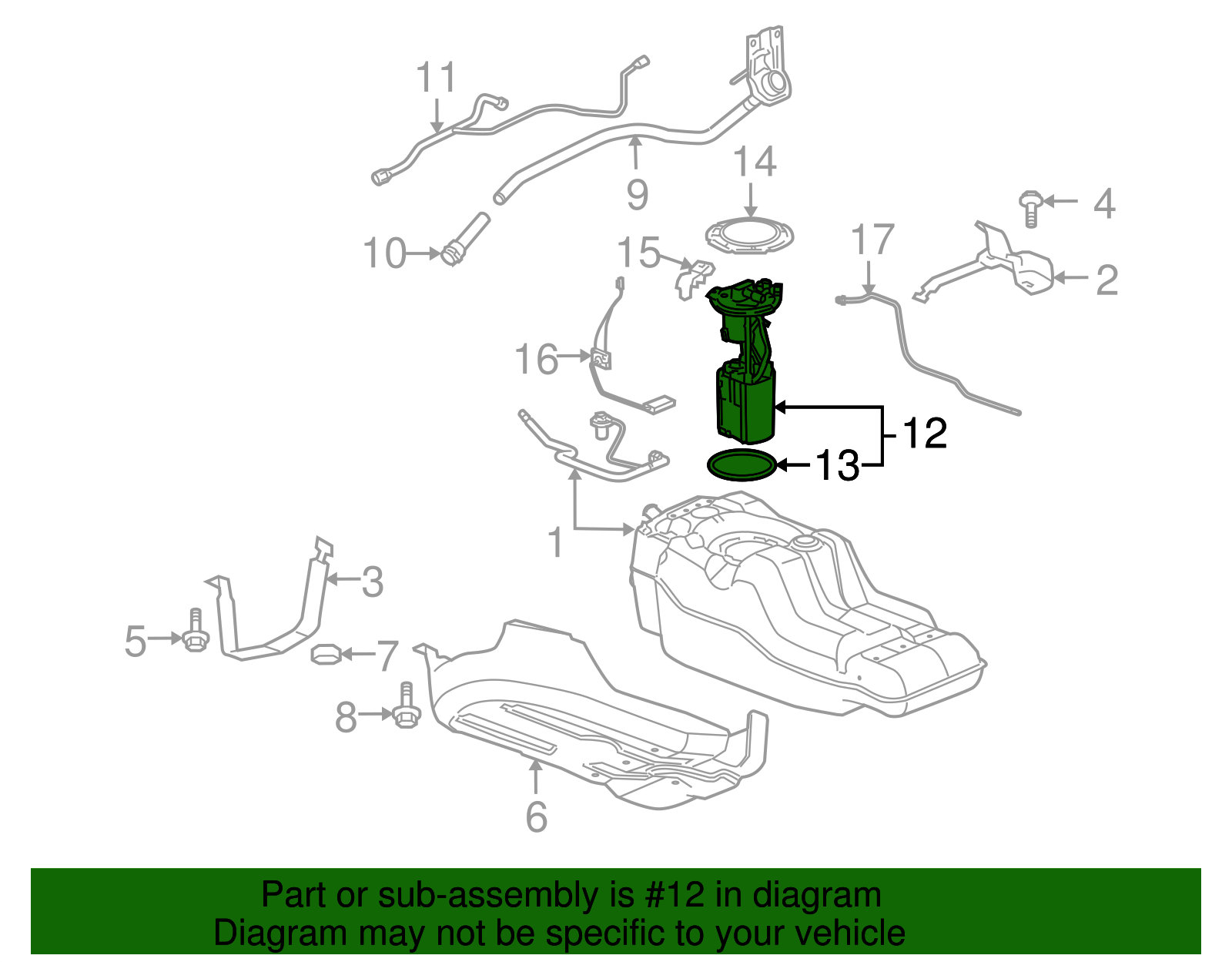 Fuel Tank Fuel Pump Module Kit with Seal (19426300)