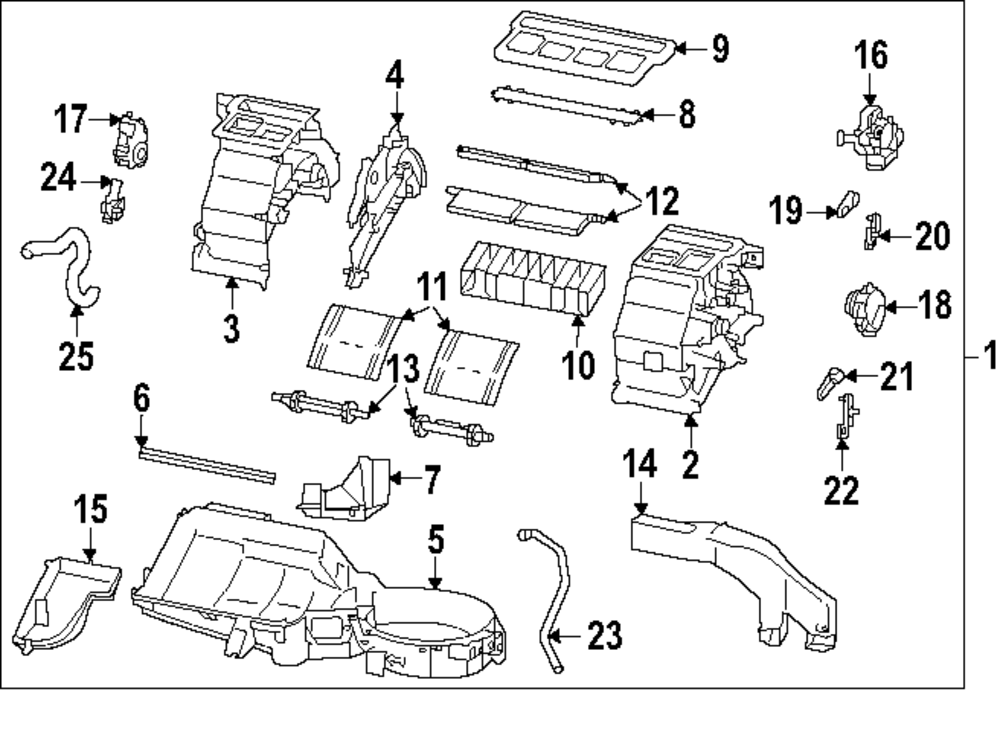 AC & Heater Assembly - Toyota (SU003-09823)