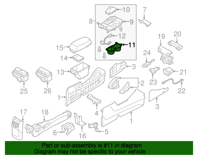 846252SBA09P Cup Holder 2014 2015 Hyundai Tucson Joseph Airport