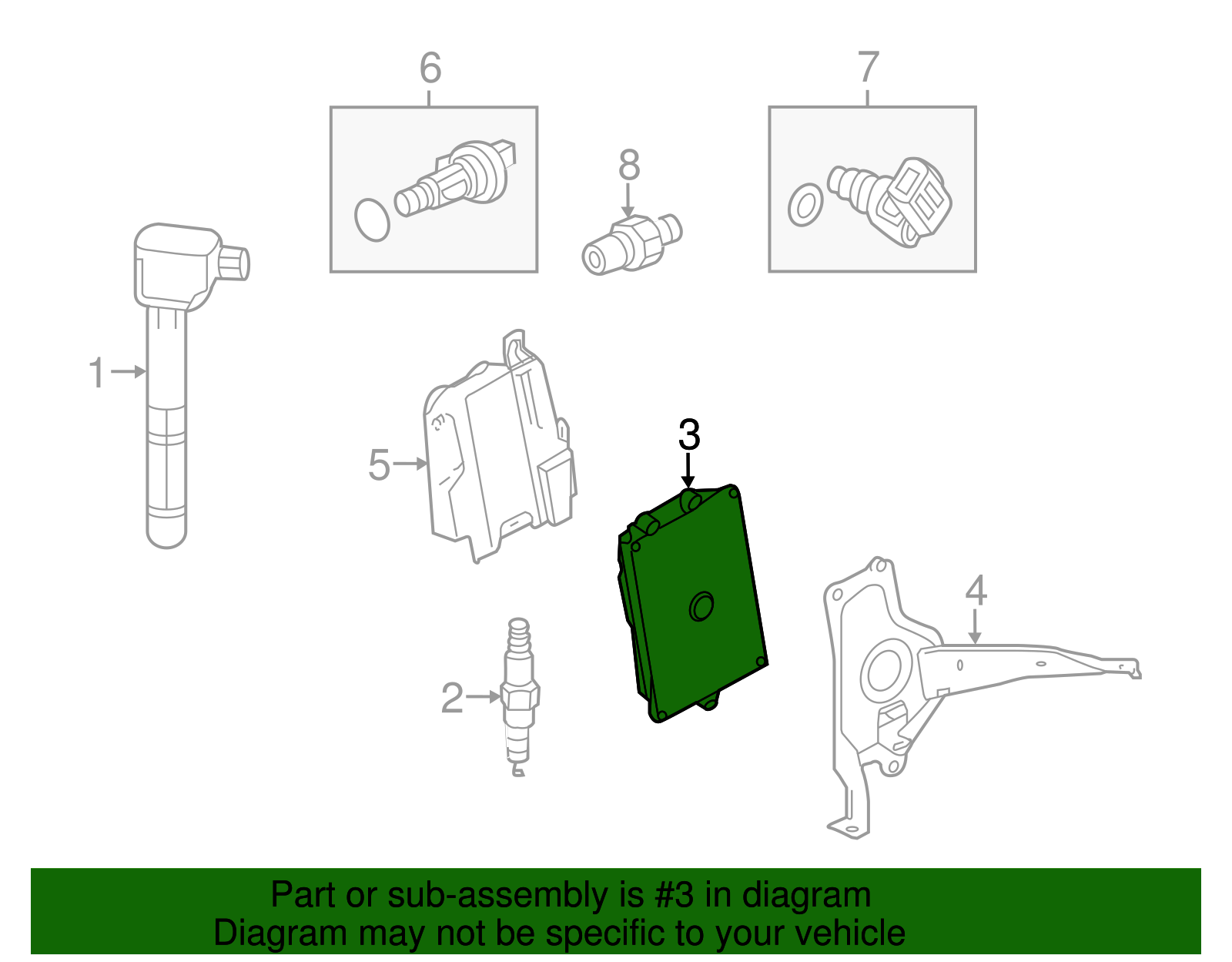 37820-5A0-B55 - 2017 Honda Accord - Control Module Powertrain ...