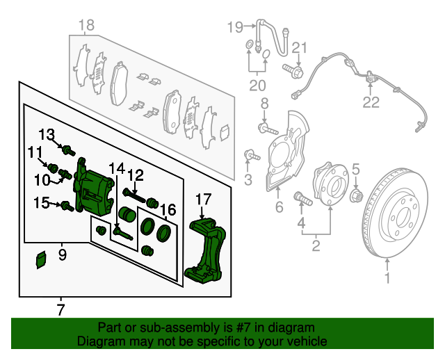20142021 Mazda 6 Caliper Assembly ghy93399z