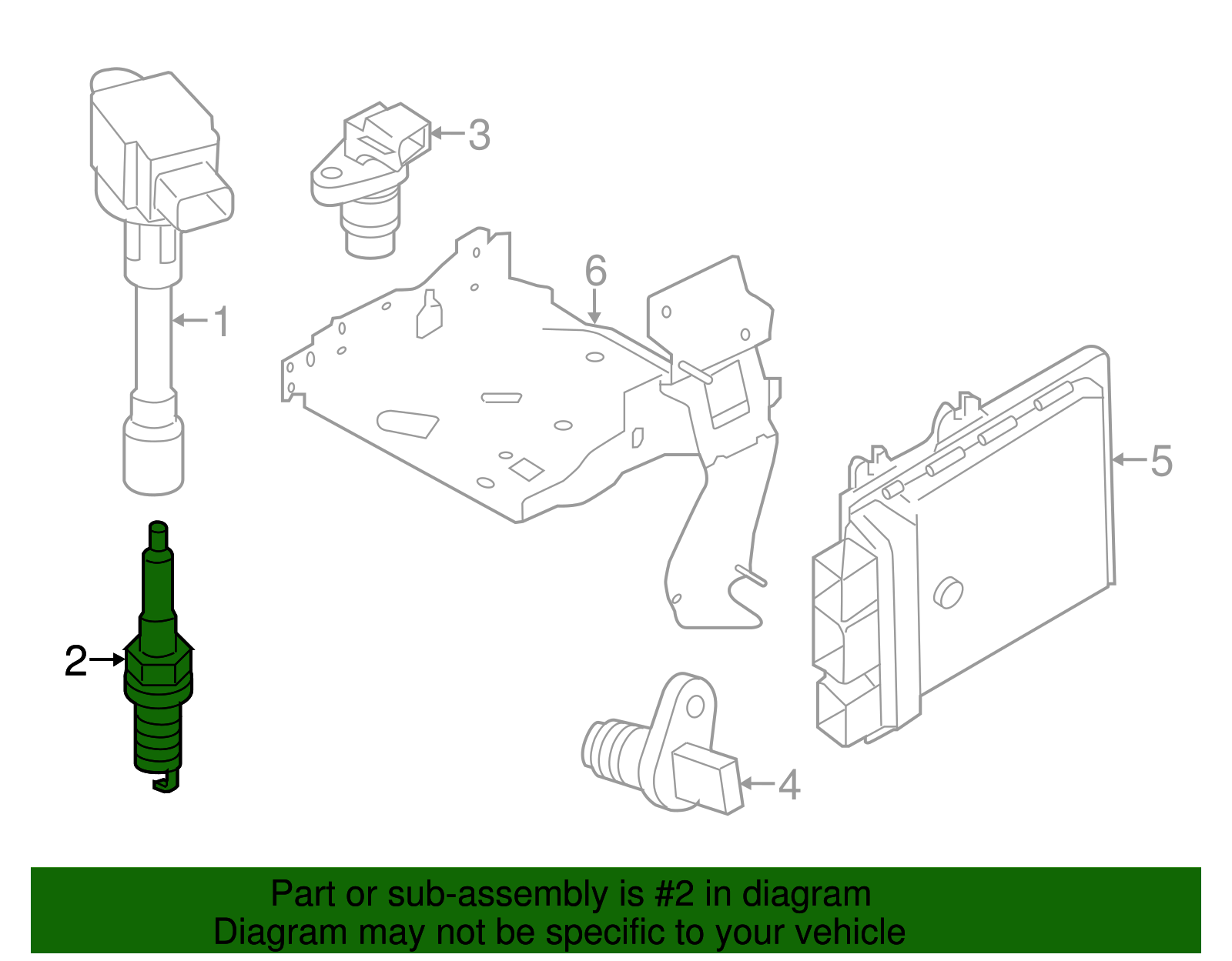 2017-2023 Nissan Spark Plug 22401-1VA1C | My Nissan Part