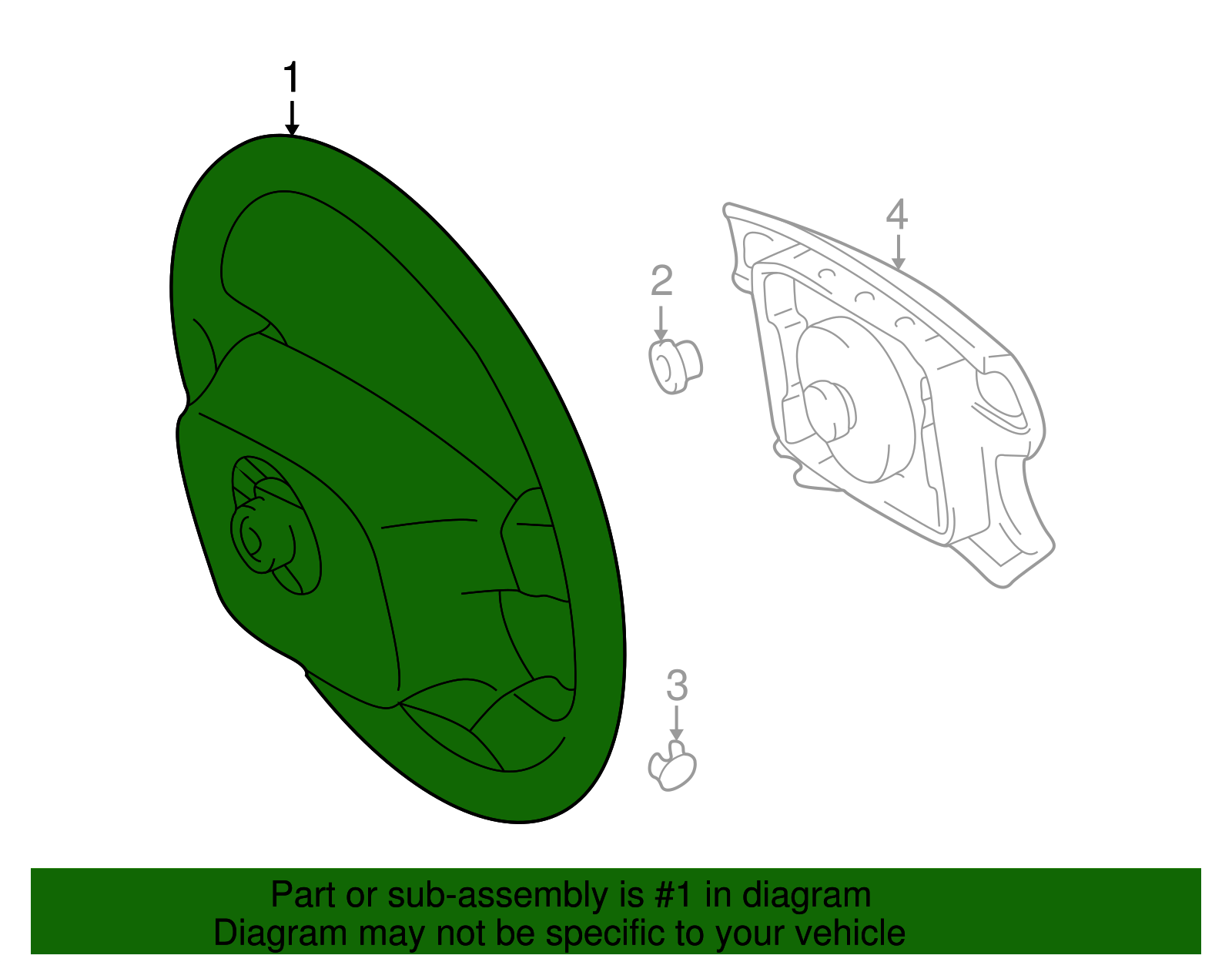 Steering Wheel - Toyota (45100-07100-A0)