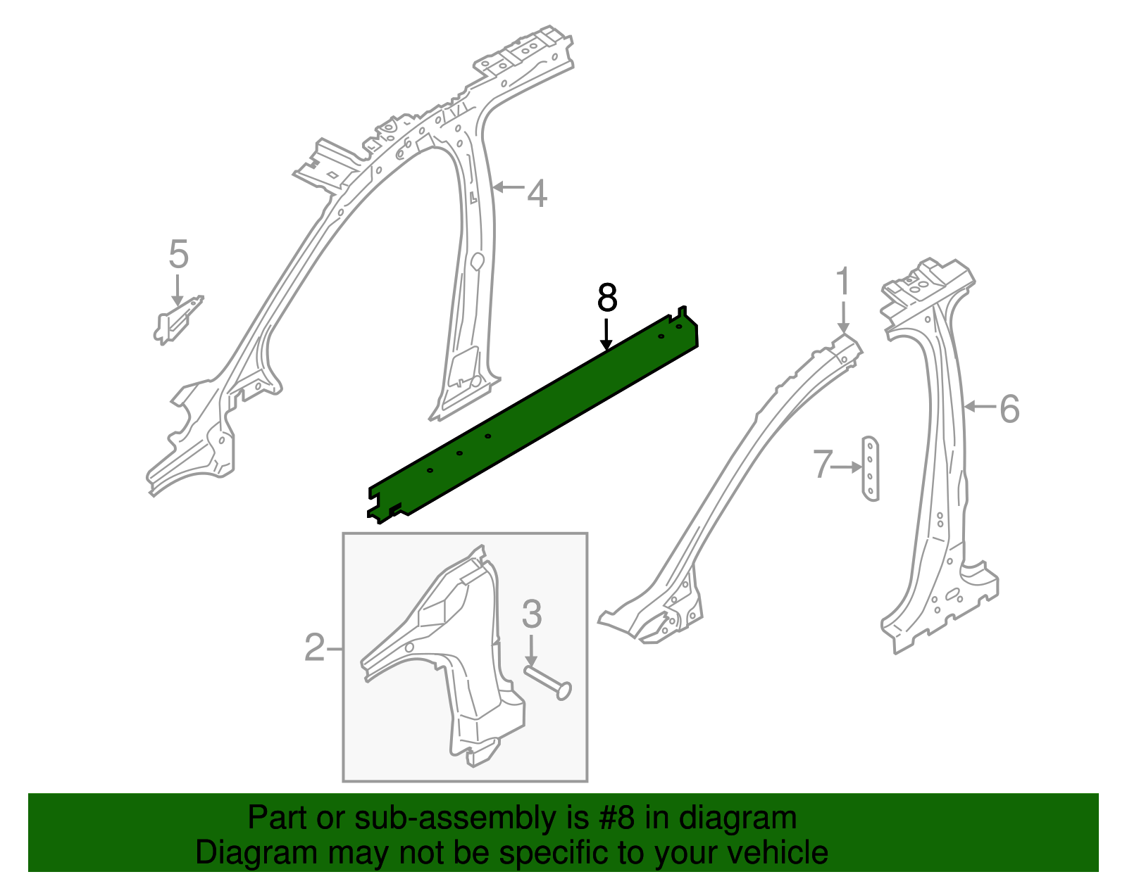 Rocker Reinforced - Ford (GJ7Z-7820403-A)