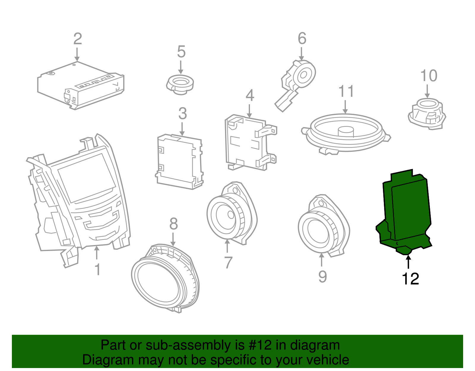 Radio Speaker Amplifier - GM (84087757)