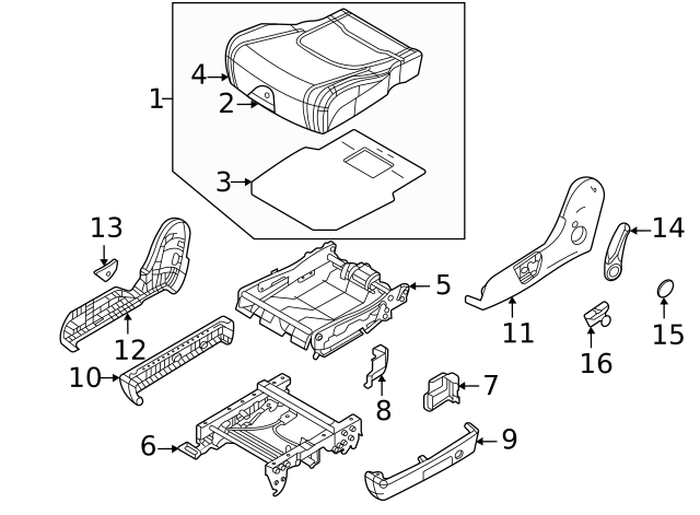 2022-2023 Kia Carnival Seat Track 895E0-R0010 | Kia Automotive Parts