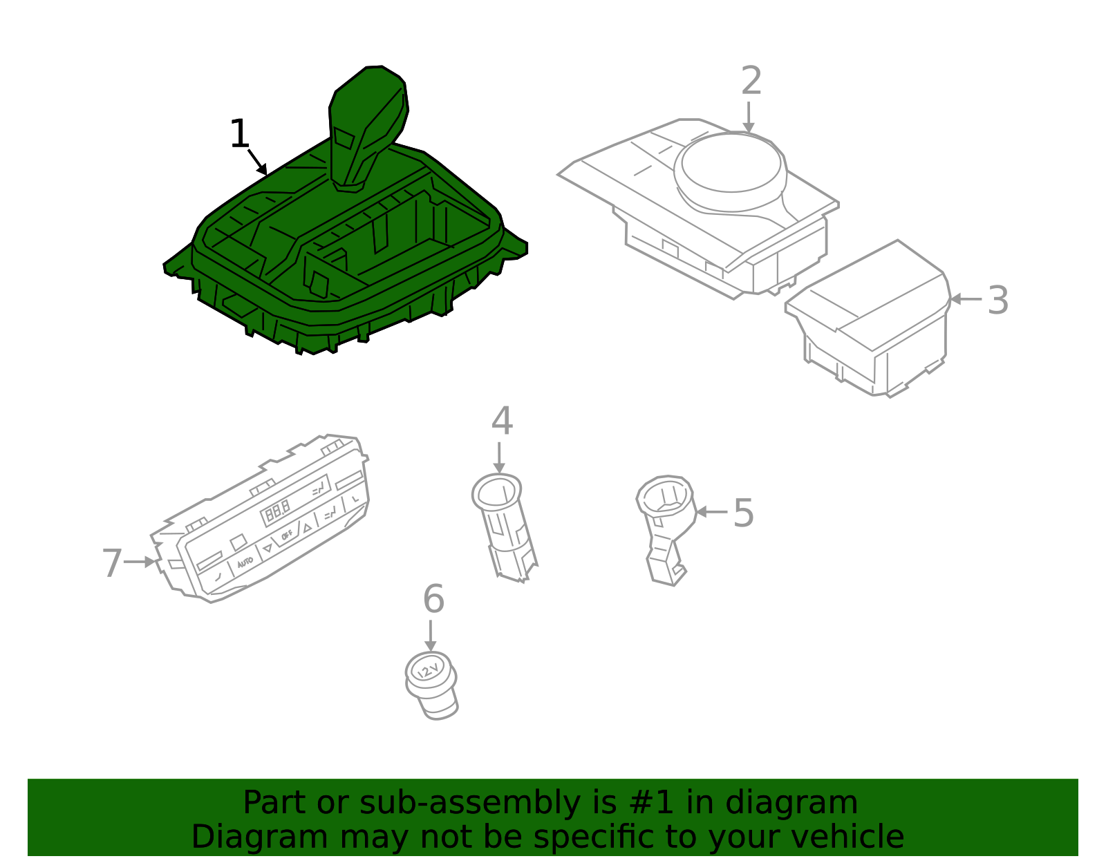 2019-2025 BMW Control Panel Center Console 613012 61-31-5-A7D-FE7 | BMW ...