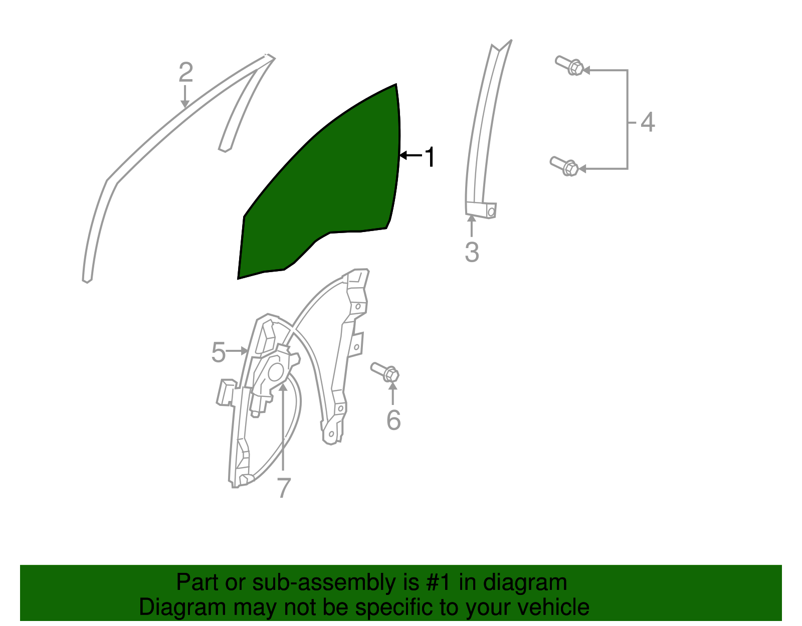 Window, Front S/D - GM (92262293)