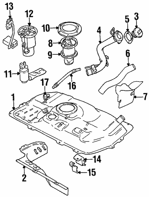 Fuel System Components for 2001 Chevrolet Metro #0