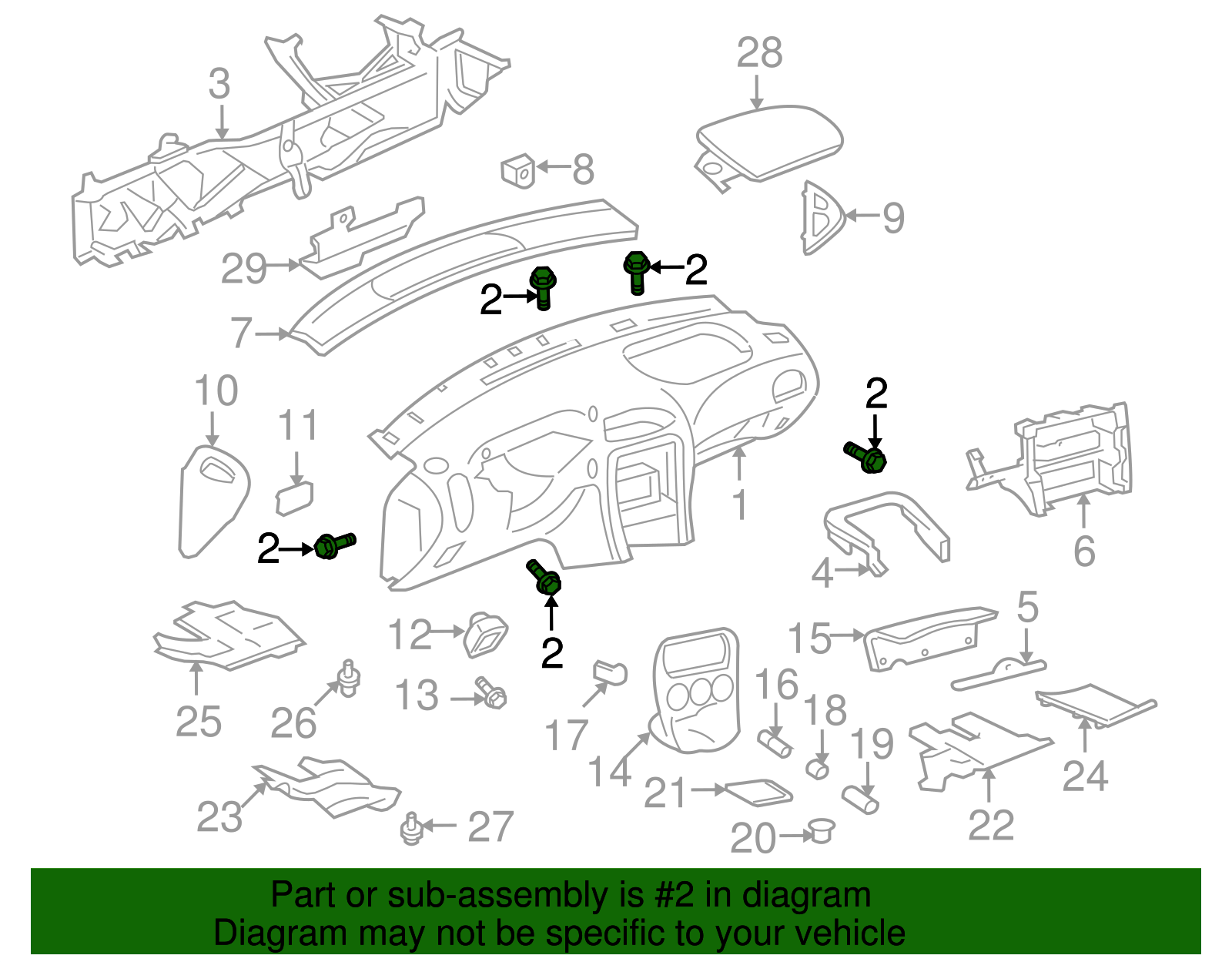 Instrument Panel Bolt - GM (11515303)