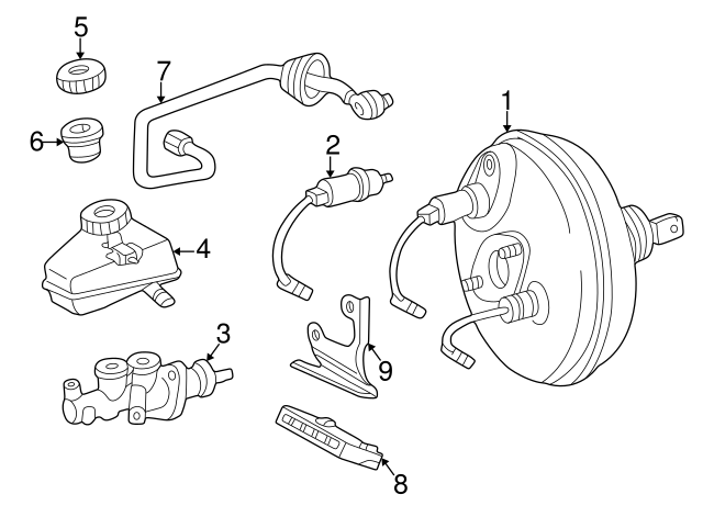 Mercedes-Benz OEM Vacuum Hose Part# 202-430-46-29 | OEM Vehicle Parts