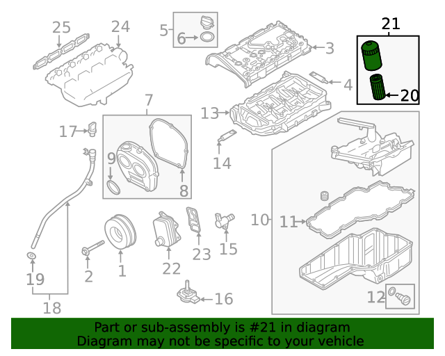 20182020 Audi Q5 Oil Filter Housing 06L115401K Benzel Busch Audi