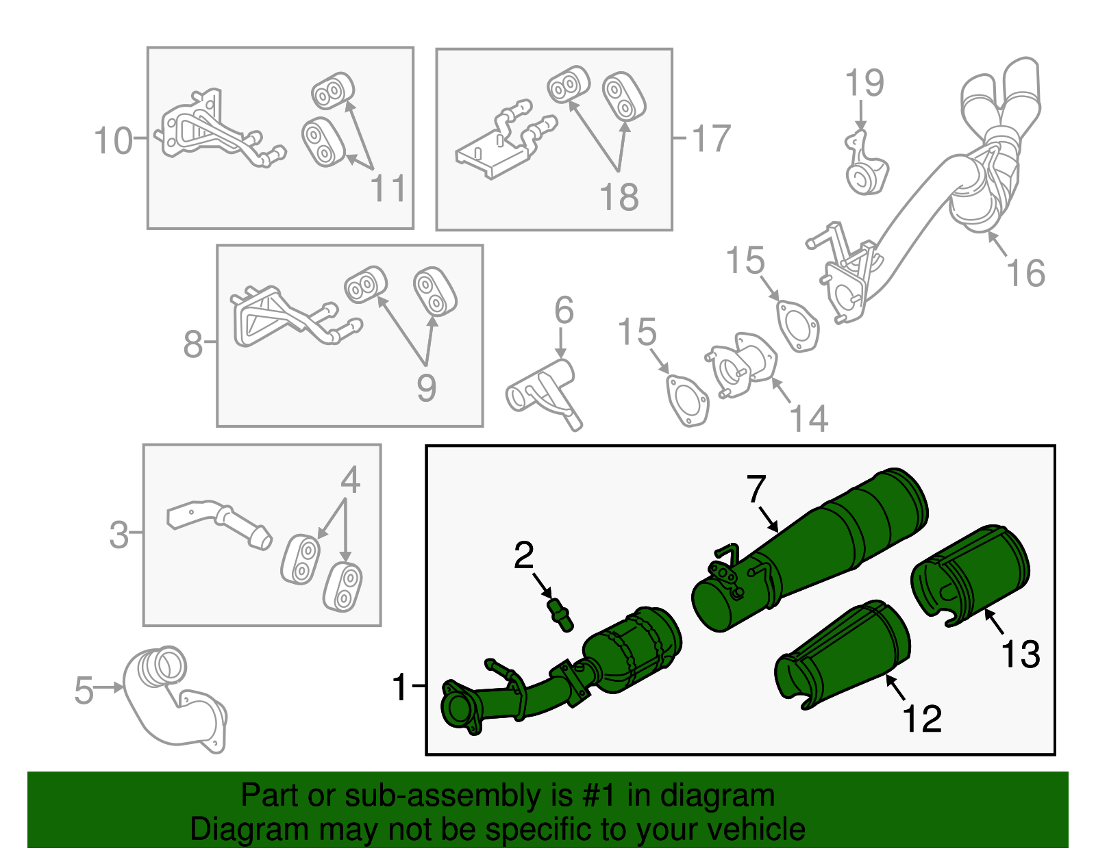 DC3Z-5H270-D - 2013-2017 Ford F-350 Super Duty - Catalytic Converter ...