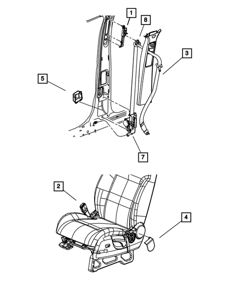 Seat Belts for 2012 Jeep Liberty 