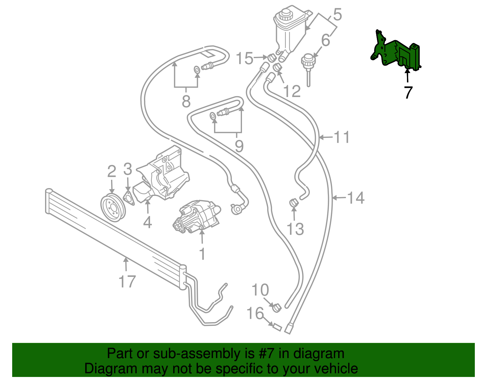 Bracket - Volkswagen (7L0-422-491-C)
