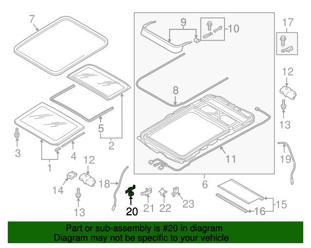 8W0971824S Drain Hose Retainer 20172023 Audi A4 allroad Audi