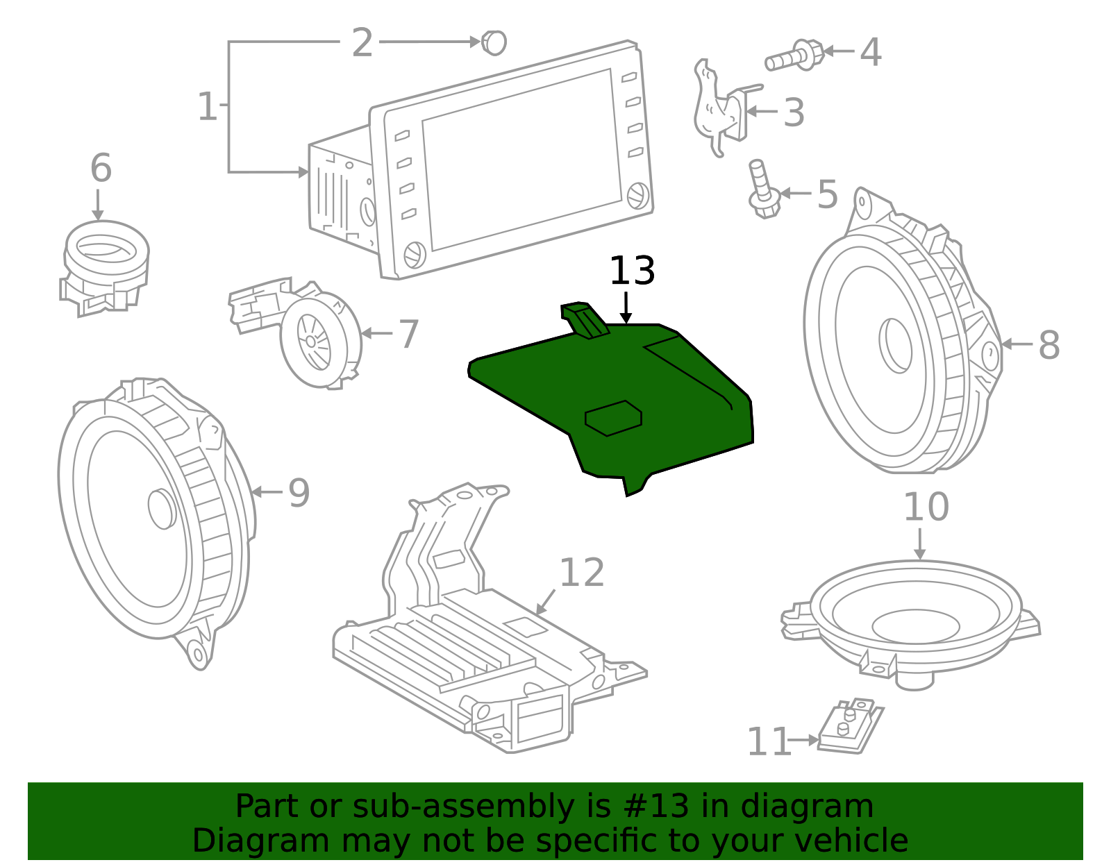 Radio Amplifier Cap - Toyota (86183-02040)
