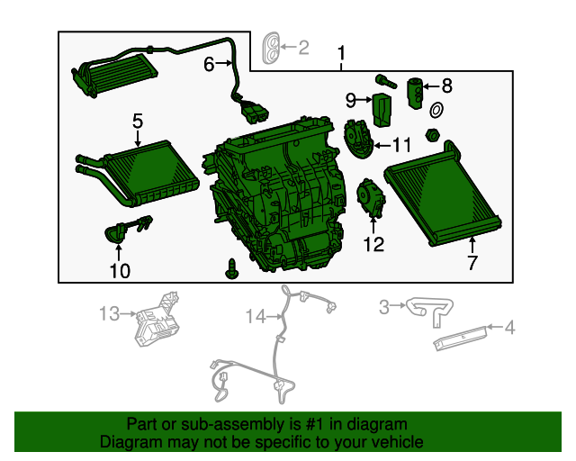 TOYOTA 87050-60481 Air Conditioner Radiator Assembly TOYOTA 87050-60481 Air Conditioner Radiator Assembly