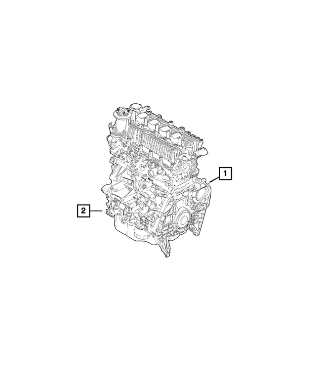 20222023 Jeep Renegade Long Block Engine 68547276AA Mopar eStore