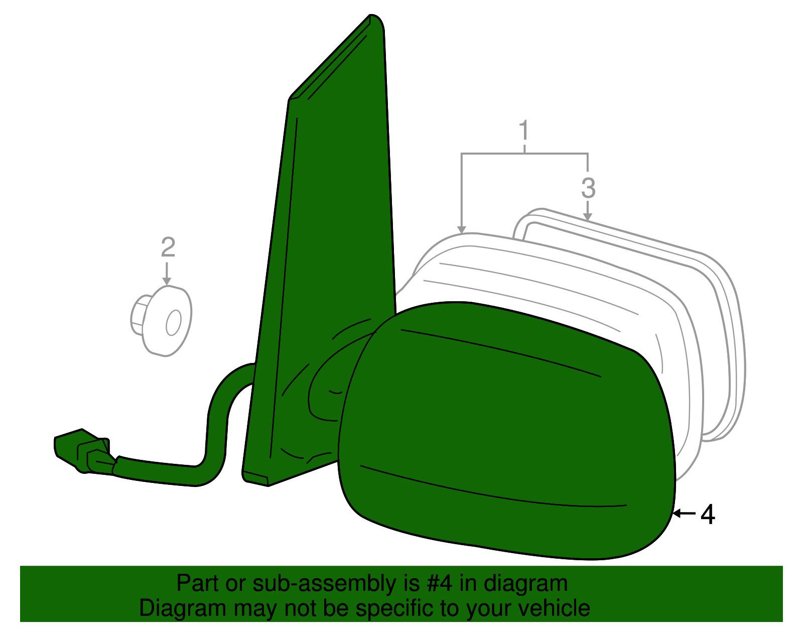 Cover Left - Toyota (87945-68010-J3)