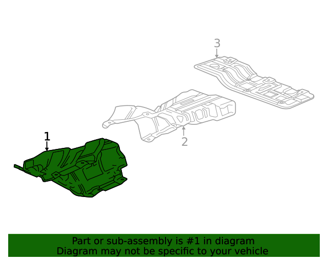 20202024 GM Exhaust Front Underbody Heat Shield 60004982 GM