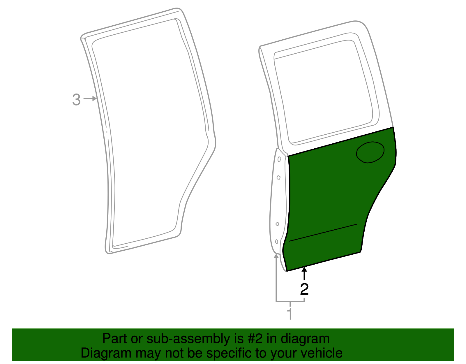 Outer Panel - Ford (YL8Z-7824701-EA)