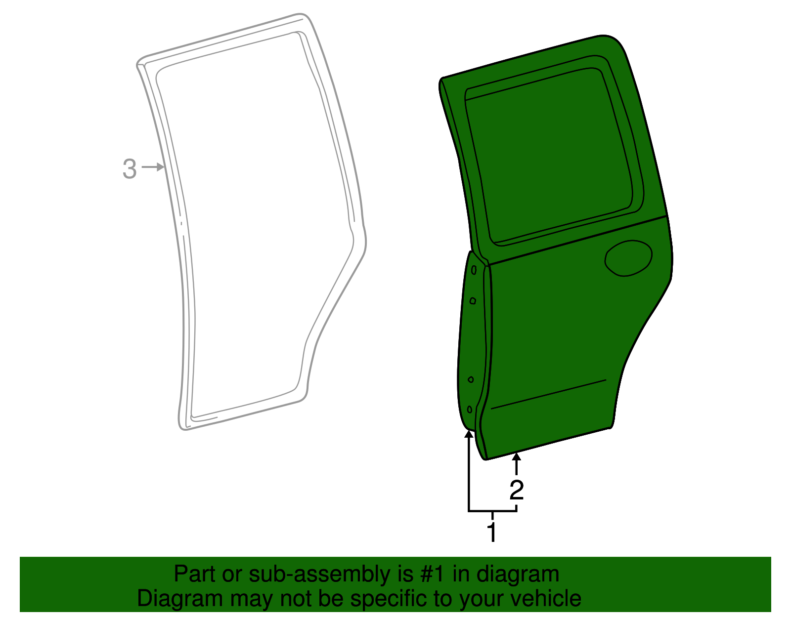 Door Shell - Ford (YL8Z-7824631-EA)