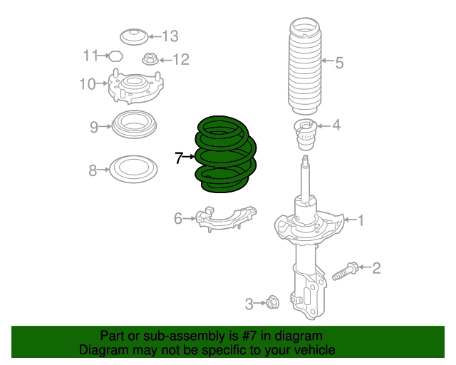 20172020 Hyundai Elantra Coil Spring 54630F2860 OEM Parts Online