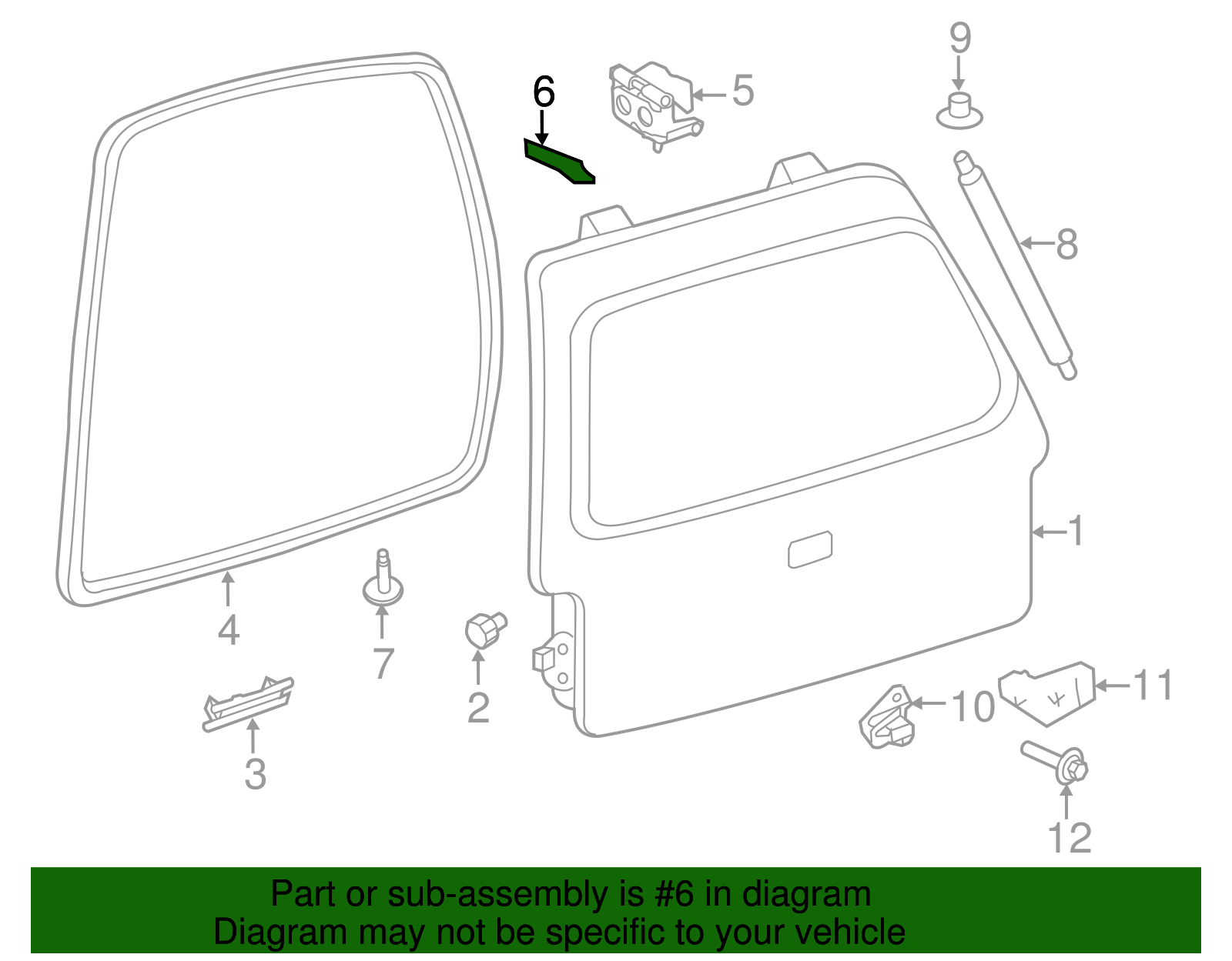 Hinge Pad - Ford (F75Z-7842840-AA)